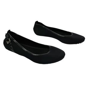 Bandolino Black Buckle Ballet Flat Driving Shoes Size 7 1/2 Women's